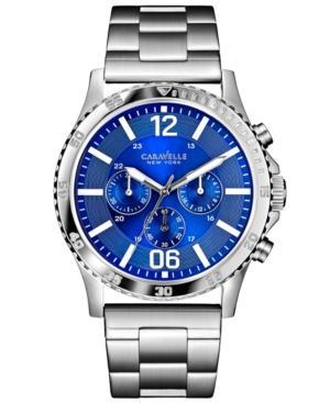Caravelle By Bulova Men's Chronograph Stainless Steel Bracelet Watch 44mm 43a116