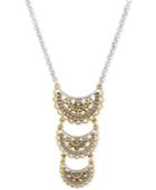 Lucky Brand Two-tone Filigree Pendant Necklace