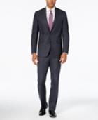 Kenneth Cole Reaction Men's Slim-fit New Blue Pindot Suit