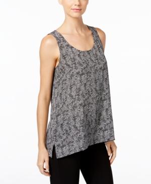 Eileen Fisher Silk Printed Shell, A Macy's Exclusive