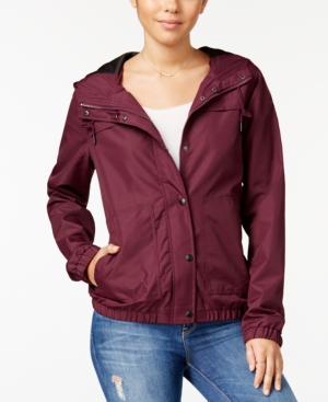 Volcom Juniors' Enemy Stone Hooded Rain Jacket