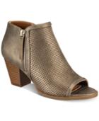 Style & Co Kirii Perforated Peep-toe Ankle Booties, Created For Macy's Women's Shoes