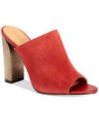 Calvin Klein Women's Janica Peep-toe Mules Women's Shoes