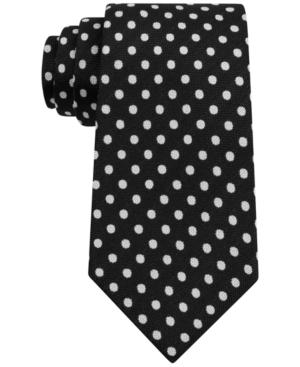 Sean John Men's Basket Weave Dot Tie
