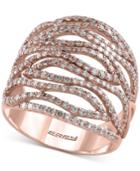 Effy Diamond Statement Ring (1-3/8 Ct. T.w.) In 14k Rose Gold