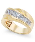 Diamond Twist Statement Ring (2 Ct. T.w.) In 10k Gold