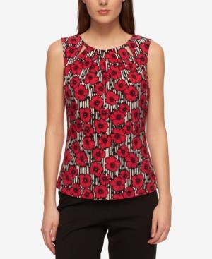 Tommy Hilfiger Floral-print Beaded Shell