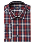 Club Room Men's Regular Fit Large Tartan Dress Shirt, Created For Macy's