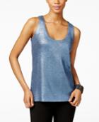 Inc International Concepts Metallic Foil Tank Top, Only At Macy's