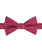 Tommy Hilfiger Men's Snow Tree Print Pre-tied Bow Tie