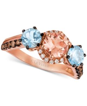 Le Vian Multi-gemstone (1-3/8 Ct. T.w.) & Diamond (1/4 Ct. T.w.) Ring In 14k Rose Gold