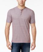 Weatherproof Vintage Men's Micro-striped Cotton Henley, Only At Macy's