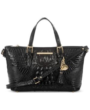 Brahmin Melbourne Mini Asher Embossed Leather Satchel