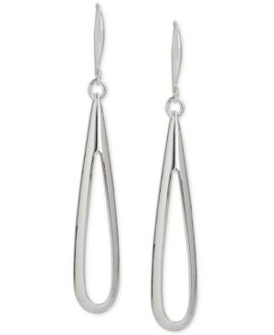 Robert Lee Morris Soho Silver-tone Cut Out Drop Earrings