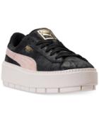 Puma Women's Suede Platform Trace Shimmer Casual Sneakers From Finish Line