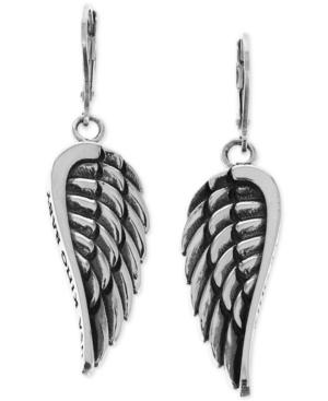 King Baby Wing Drop Earring In Sterling Silver