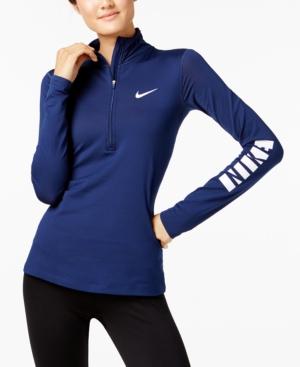 Nike Pro Warm Fleece-lined Half-zip Top