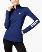Nike Pro Warm Fleece-lined Half-zip Top