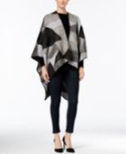Vince Camuto Boucle Patchwork Poncho