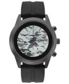 Kenneth Cole Reaction Men's Black Silicone Strap Watch 47mm