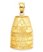 14k Gold Charm, Southern Most Point Usa Key West Charm