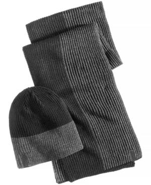 Calvin Klein Men's Colorblocked Hat & Scarf Set