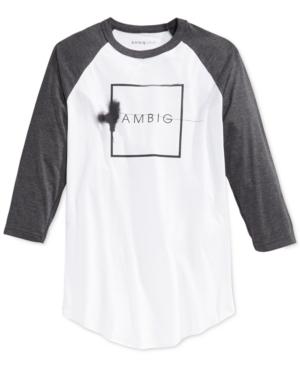 Ambig Raglan Sleeve Logo Box T-shirt