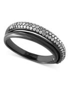 Pave Classica By Effy Diamond Ring (3/8 Ct. T.w.) In 14k White Gold With Black Rhodium