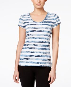 Style & Co. Petite Combo-stripe T-shirt, Only At Macy's