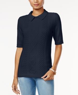 Tommy Hilfiger Hanna Cable-knit Sweater, Only At Macy's