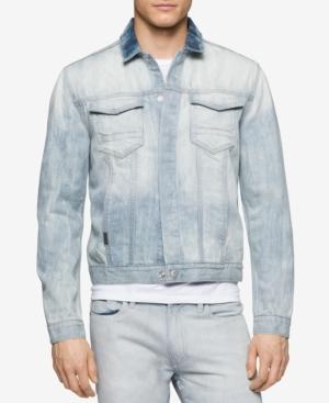 Calvin Klein Jeans Men's Sun-faded Indigo Denim Jacket