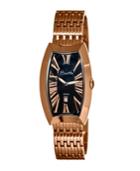 Bertha Quartz Laura Collection Rose Gold And Black Stainless Steel Watch 31mm