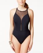 Bleu By Rod Beattie Illusion-mesh One-piece Swimsuit Women's Swimsuit