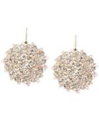 Kenneth Cole New York Gold-tone Topaz Faceted Bead Drop Earrings