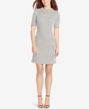 American Living Houndstooth Sheath Dress