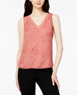 Bar Iii Textured V-neck Top, Created For Macy's