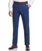 Bar Iii Cobalt Solid Slim-fit Pants