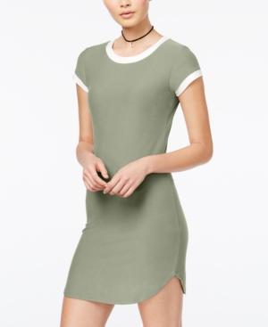 Planet Gold Juniors' Contrast Ringer T-shirt Dress