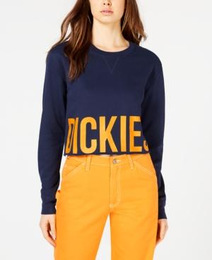 Dickies Logo Graphic Raw-edge Cropped Sweatshirt