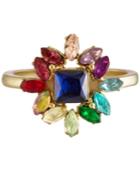 Rachel Rachel Roy Gold-tone Multi-stone Cluster Fashion Ring