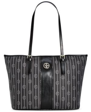 Giani Bernini Stripe Signature Tulip Tote, Only At Macy's