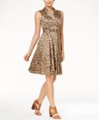Tommy Hilfiger Polka -dot-print Faux-wrap Shirtdress