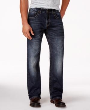 Inc International Concepts Dark Blue Wash Faded Jeans, Only At Macy's