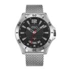 Men's Esq0181 Stainless Steel Bracelet Watch With Black Dial And Date Window