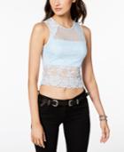 Guess Cascade Lace Illusion Top
