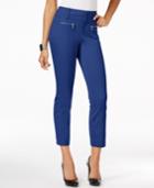 Inc International Concepts Petite Zip-pocket Cropped Pants, Only At Macy's
