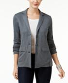 Style & Co. Three-button Knit Blazer, Only At Macy's