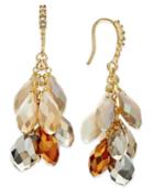 Inc International Concepts Gold-tone Stone And Crystal Cluster Drop Earrings, Only At Macy's