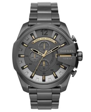 Diesel Men's Chronograph Mega Chief Gunmetal Stainless Steel Bracelet Watch 51mm