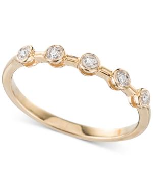 Elsie May Diamond Accent Bezel Ring In 14k Gold